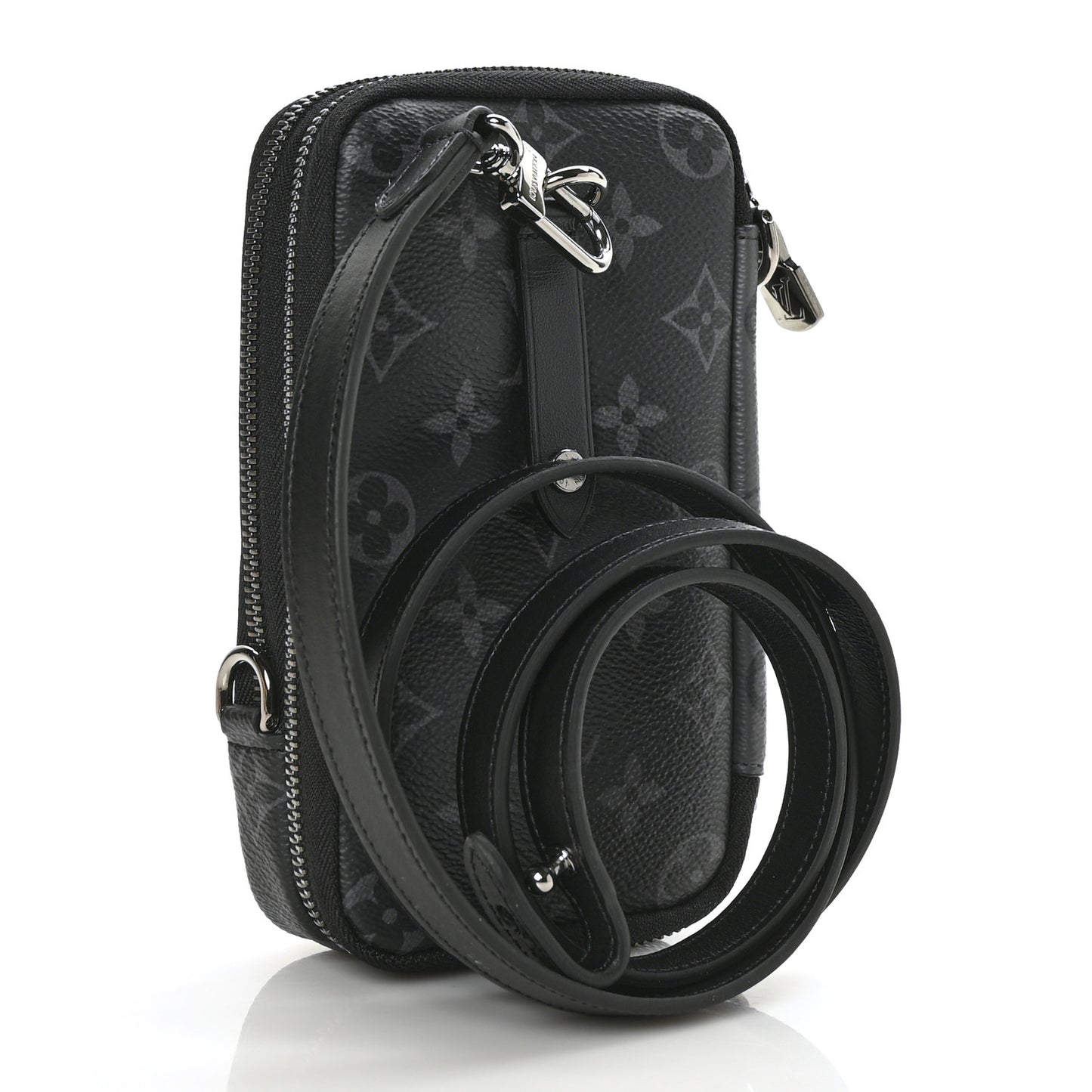 Monogram Eclipse Reverse Double Phone Pouch