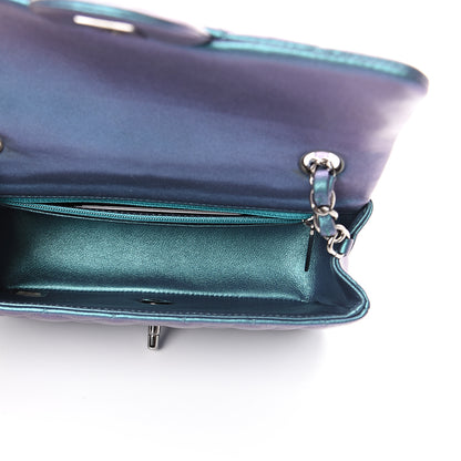 Chanel Iridescent Lambskin Quilted Mini Rectangular Flap Turquoise 4 of 10