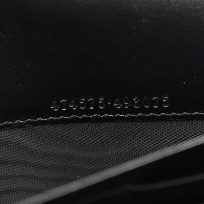 Gucci Calfskin Matelasse GG Marmont Chain Wallet Black 7 of 11