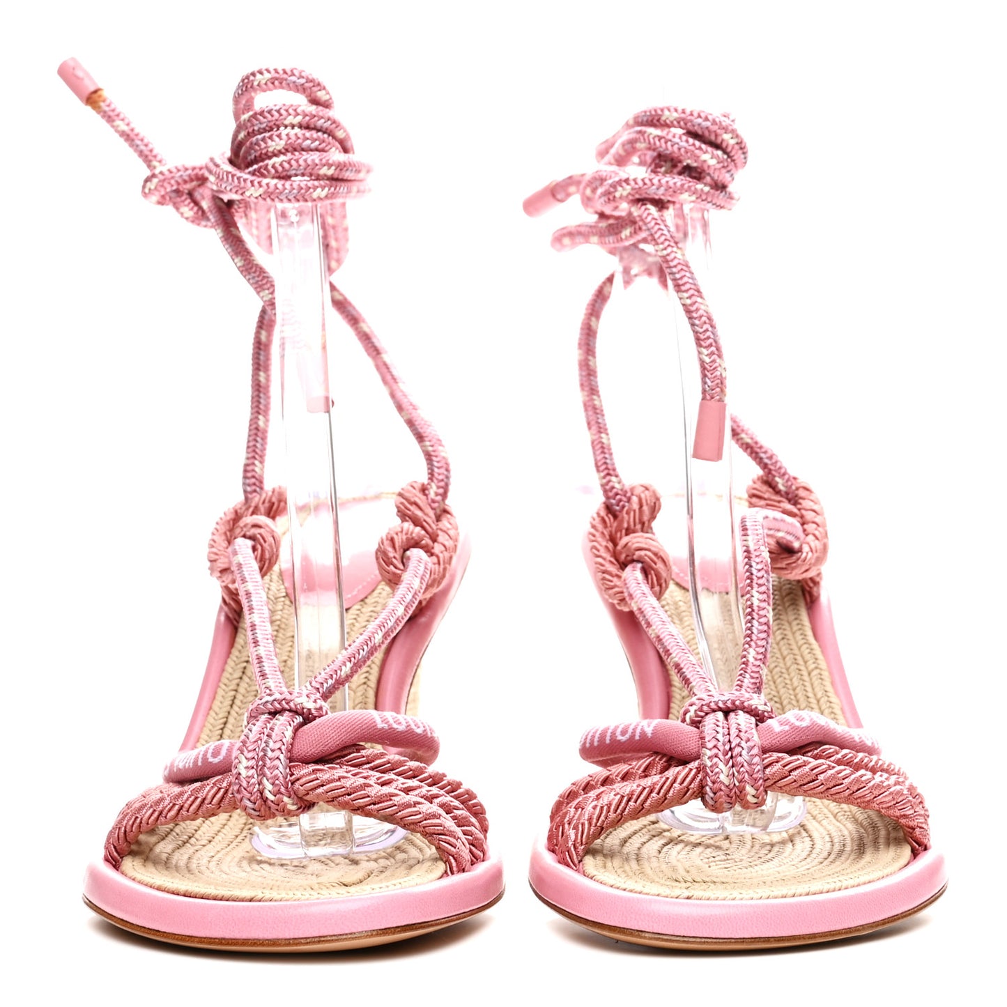 Fabric Maia Rope Wedge Sandal 37.5 Rose Clair