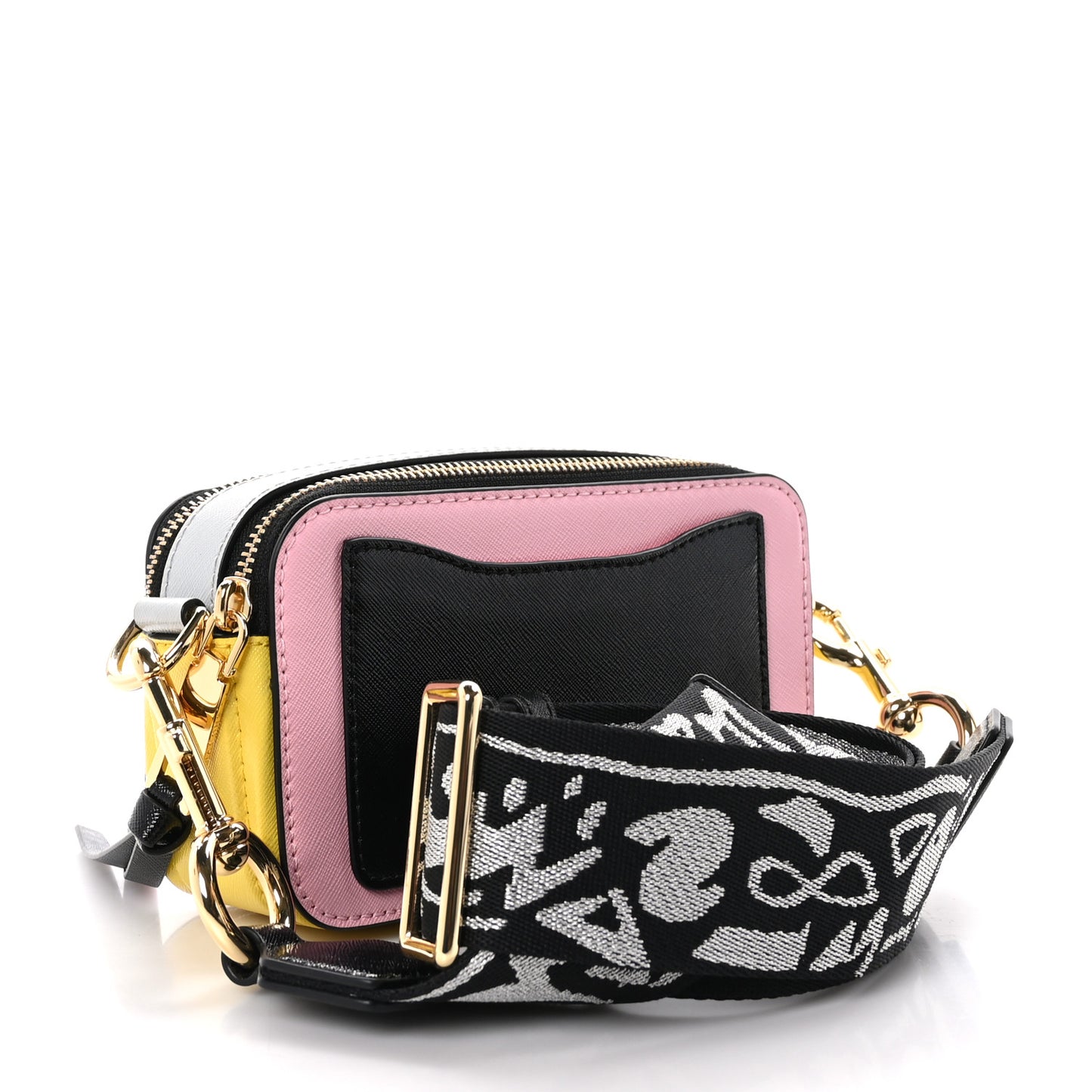 Saffiano Small Snapshot Camera Bag Baby Pink Multicolor