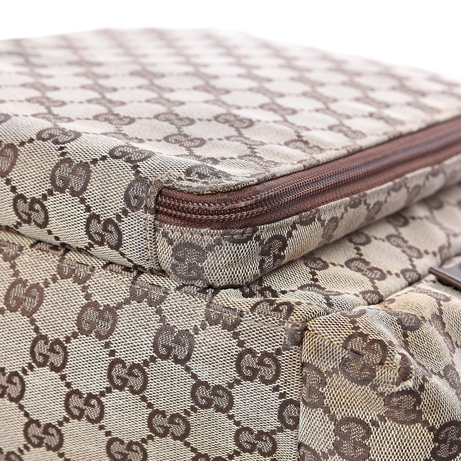 Gucci Monogram Backpack Diaper Bag Brown 11 of 22