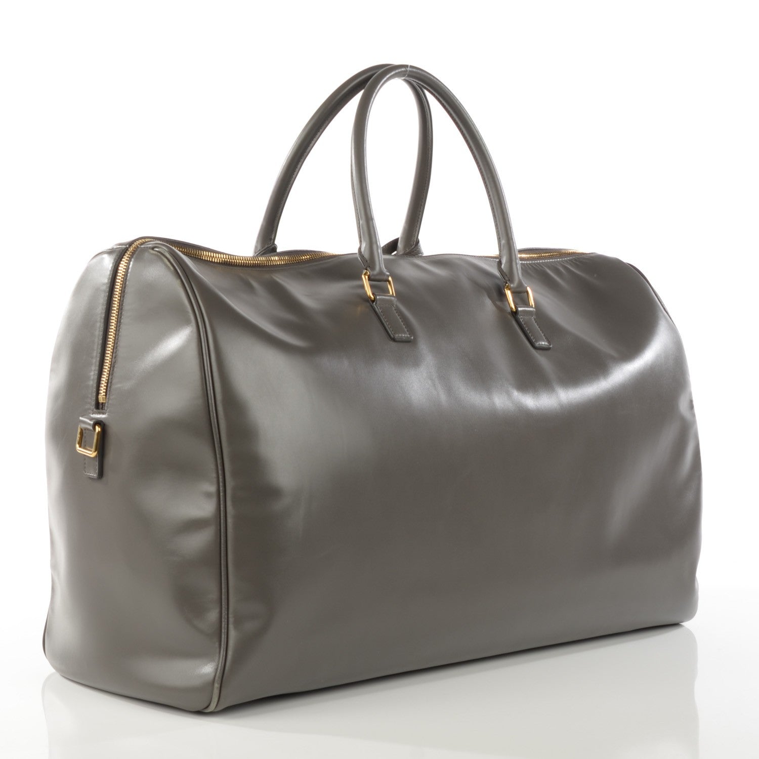 Saint Laurent Calfskin Classic Duffle 48 Earth 3 of 14