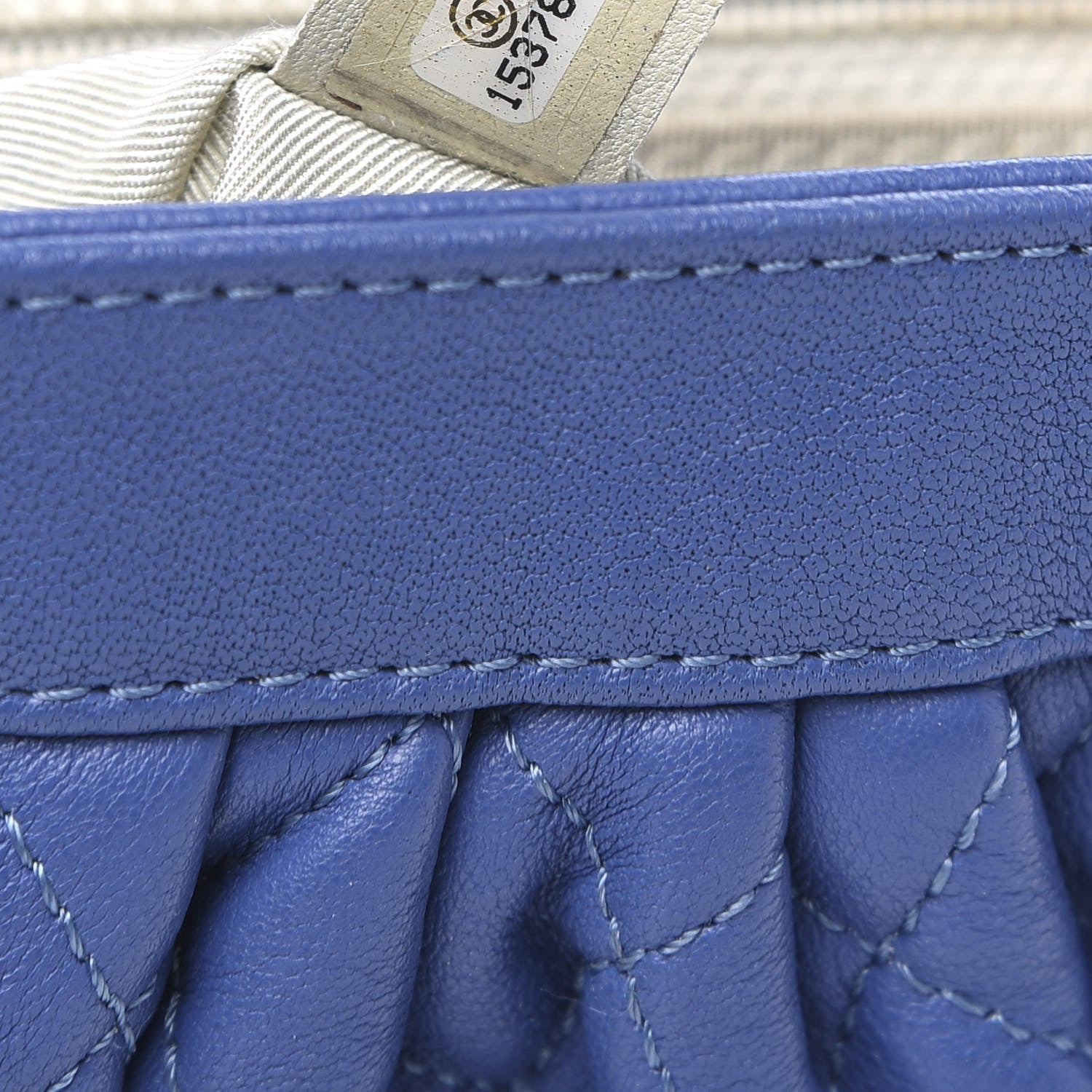 Chanel Washed Lambskin Quilted Mini Chain Around Flap Blue 7 of 15