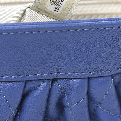 Chanel Washed Lambskin Quilted Mini Chain Around Flap Blue 7 of 15