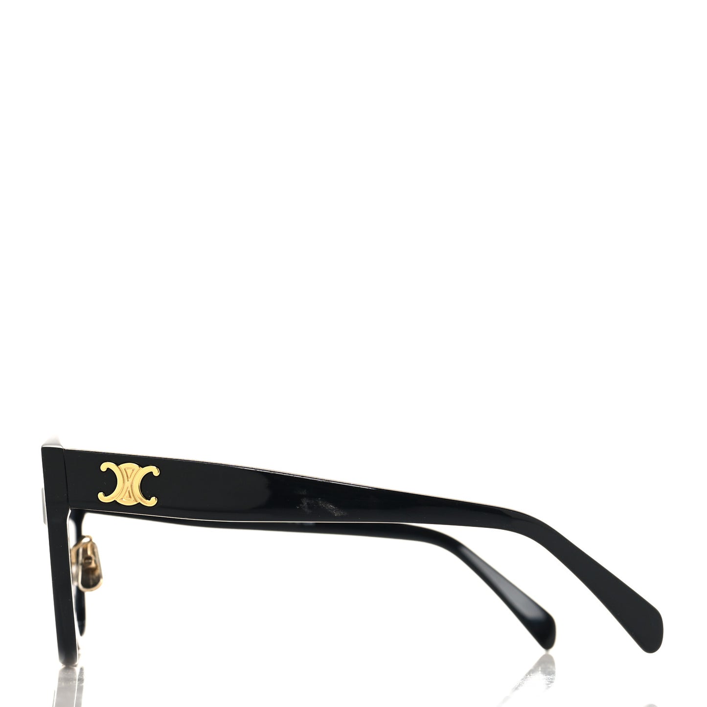 Acetate Triomphe 01 Square Sunglasses CL 40222F Black