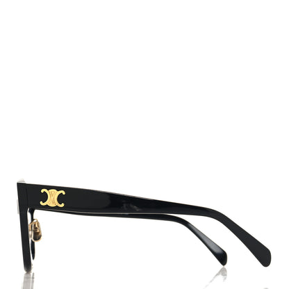 Celine Acetate Triomphe 01 Square Sunglasses CL 40222F Black 3 of 9