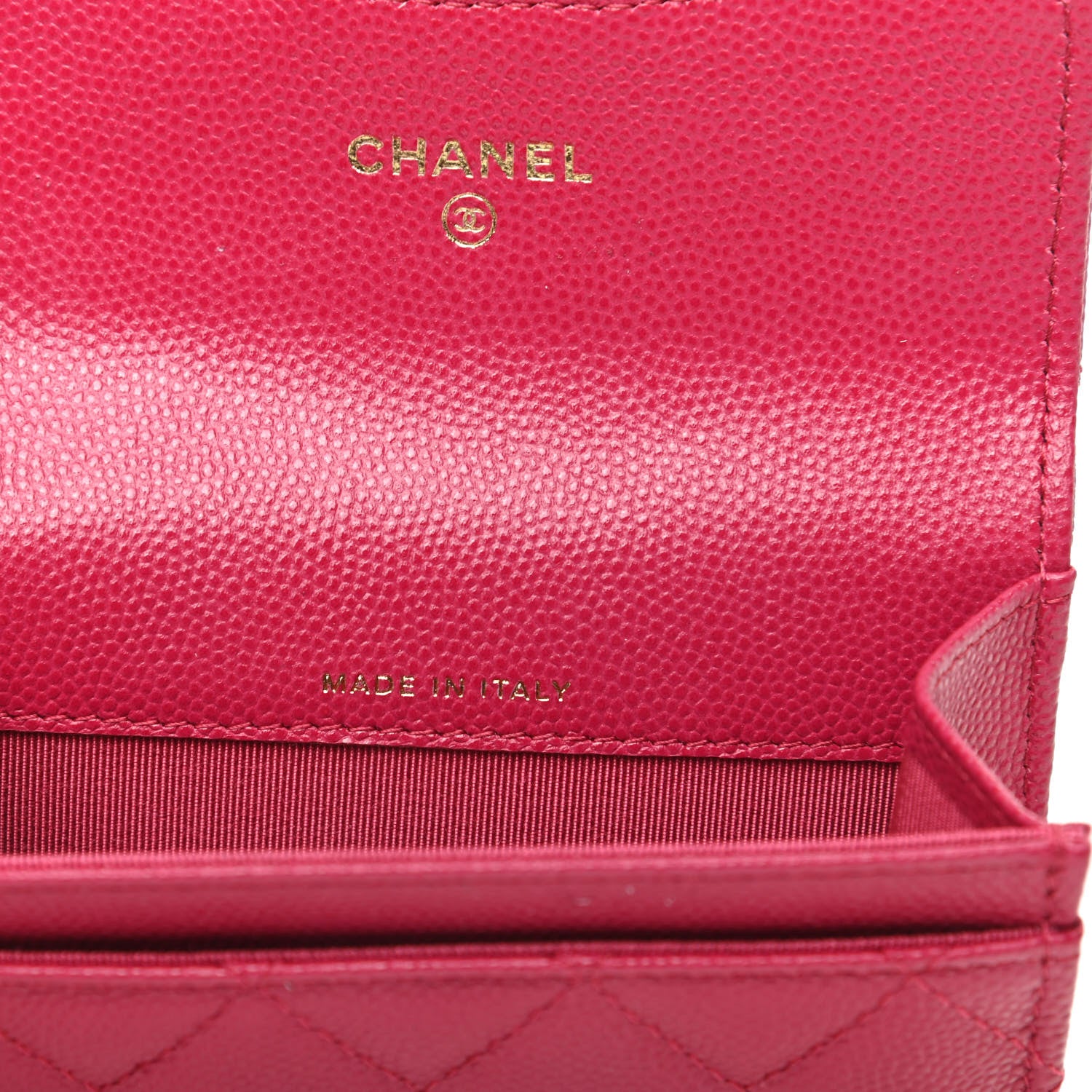 Chanel Caviar Quilted Flap Card Holder Wallet Pink 7 of 9