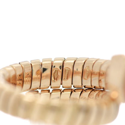 Bulgari 18K Yellow Gold Citrine Tubogas Ring 50 5.5 5 of 6