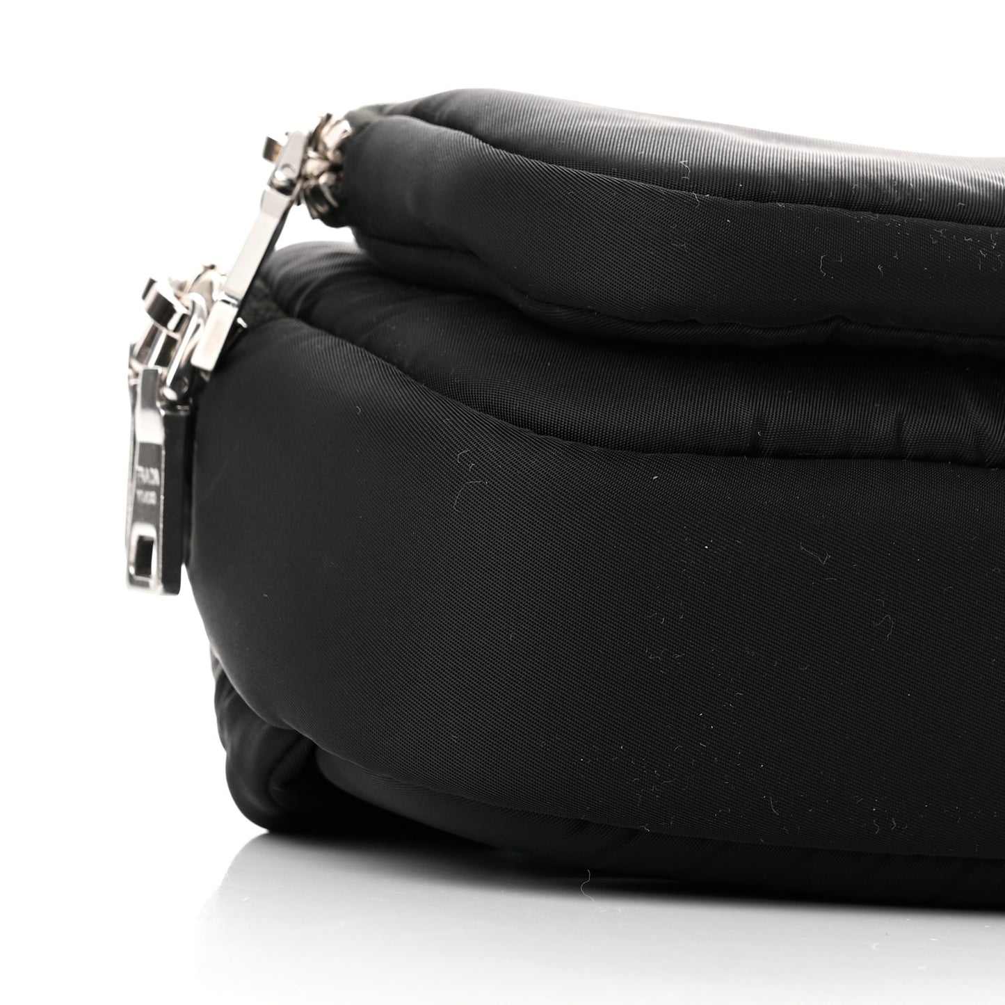 Tessuto Nylon Pocket Cargo Belt Bag Black Fuoco