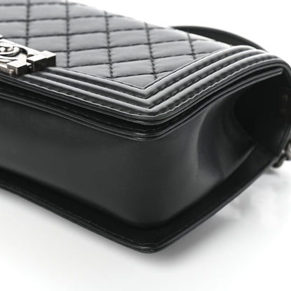 Chanel Calfskin Double Stitch Medium Boy Flap Black 10 of 10
