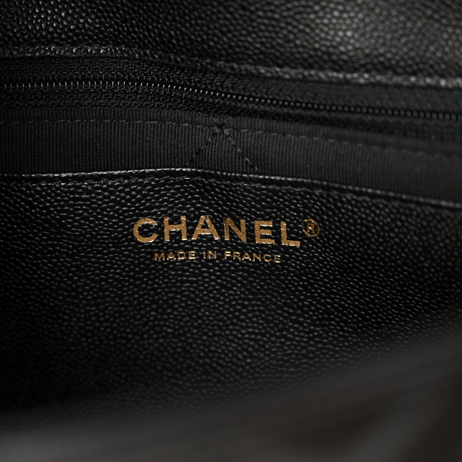 Chanel Caviar Quilted CC Large Flap Black 6 of 11