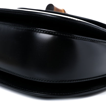 Gucci Calfskin Plexiglass Medium Classic 2 Top Handle Bag Black 9 of 14