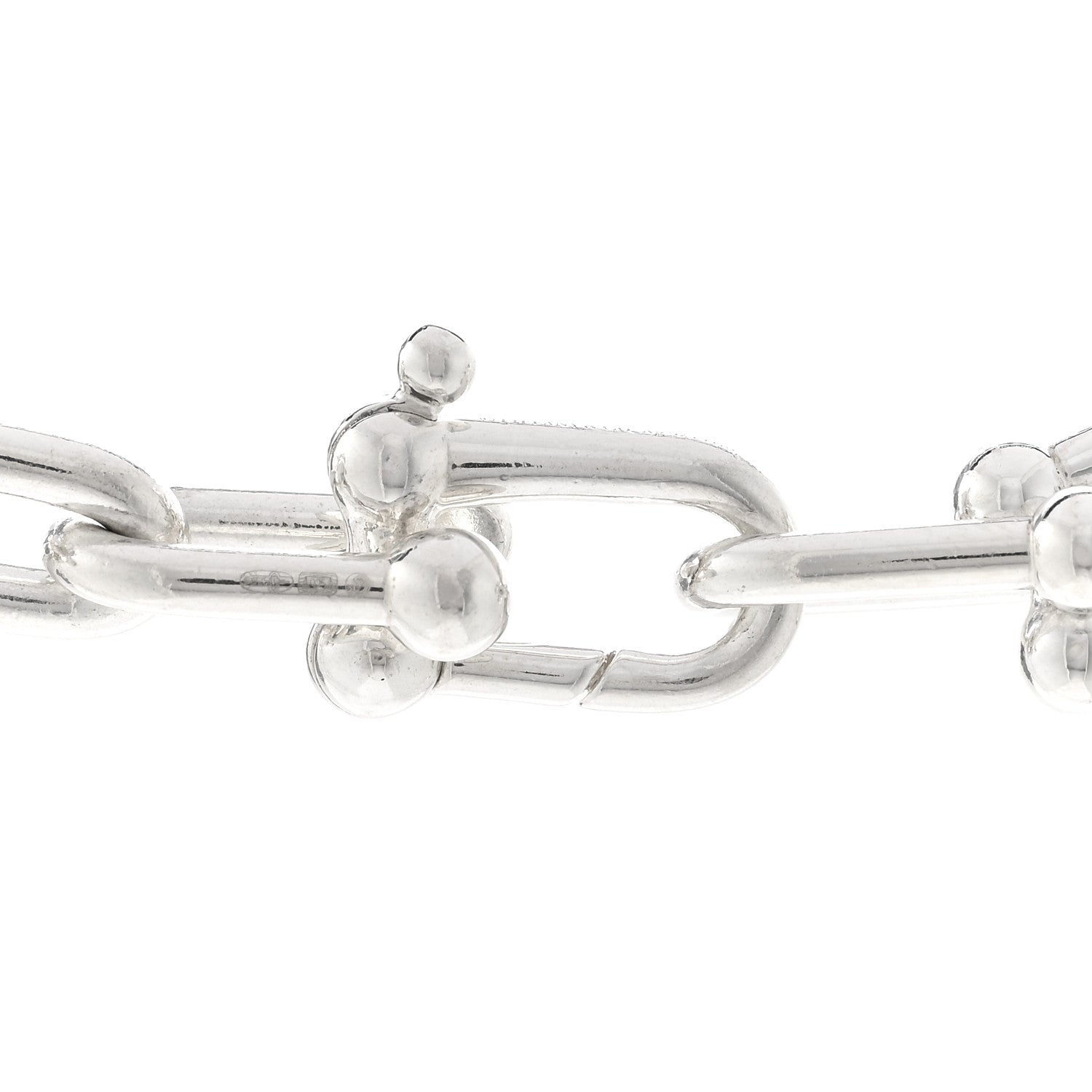 Tiffany Sterling Silver HardWear Link Necklace 4 of 5