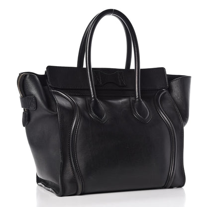 Celine Smooth Calfskin Mini Luggage Black 3 of 12