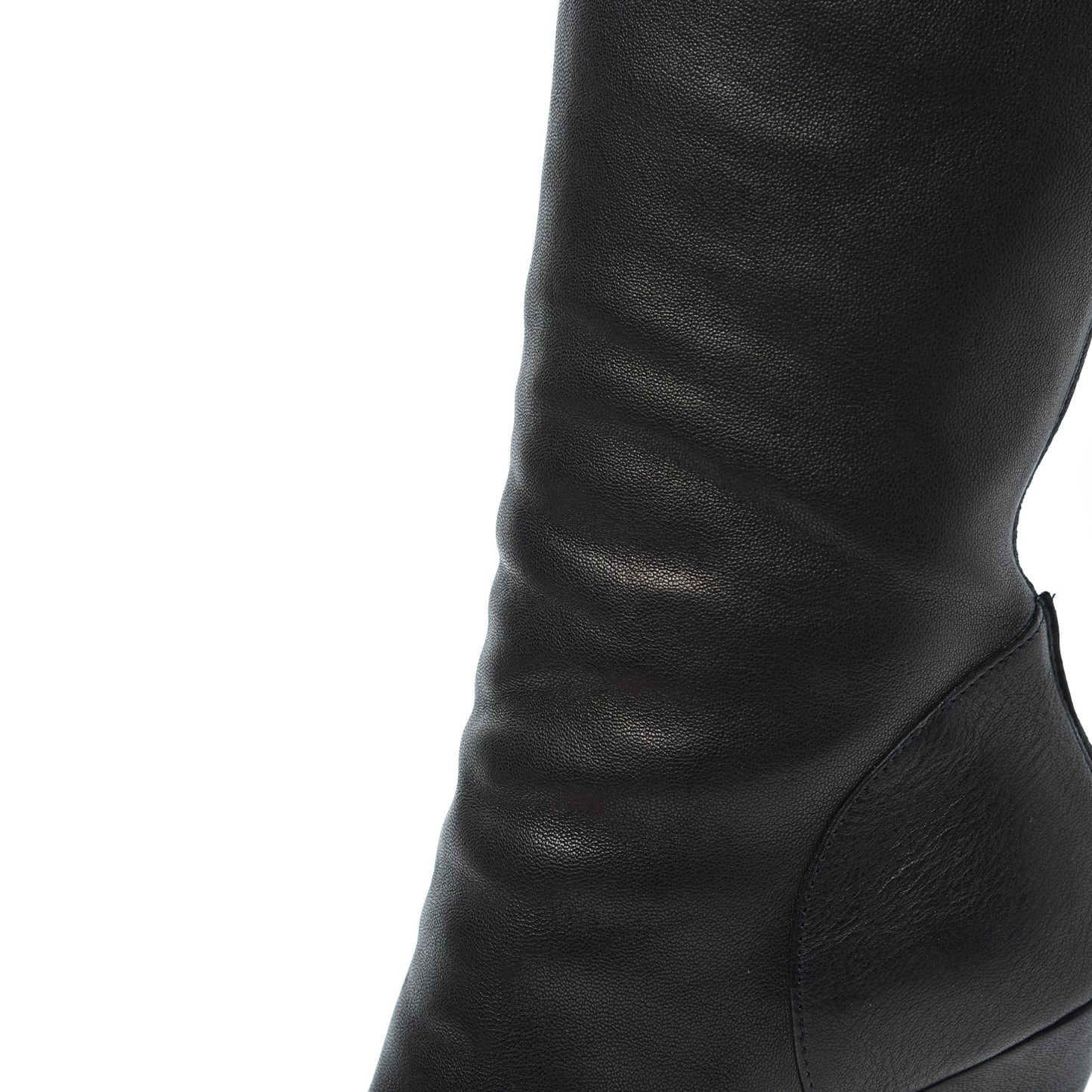 Calfskin Jinny 105 Thigh High Boots 35 Black