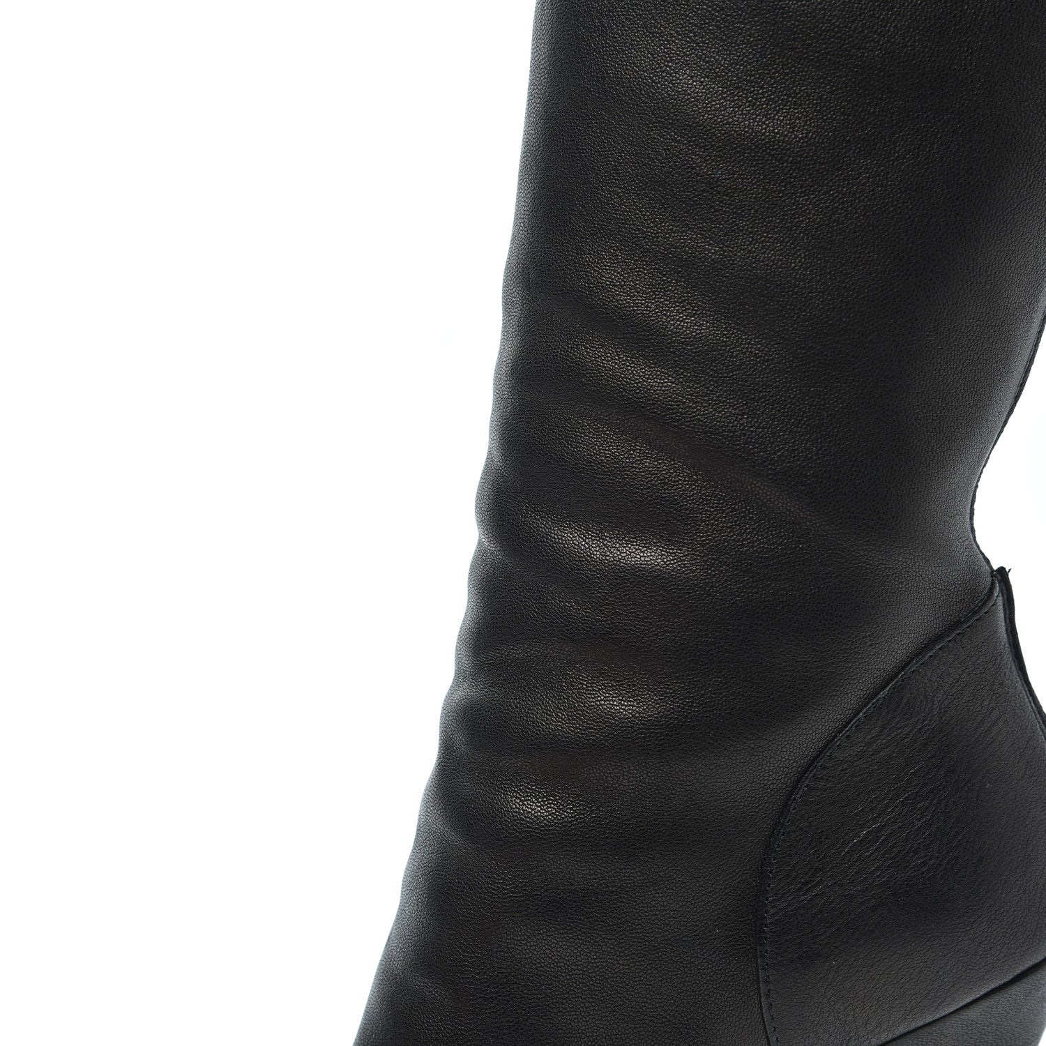 Saint Laurent Calfskin Jinny 105 Thigh High Boots 35 Black 22 of 23