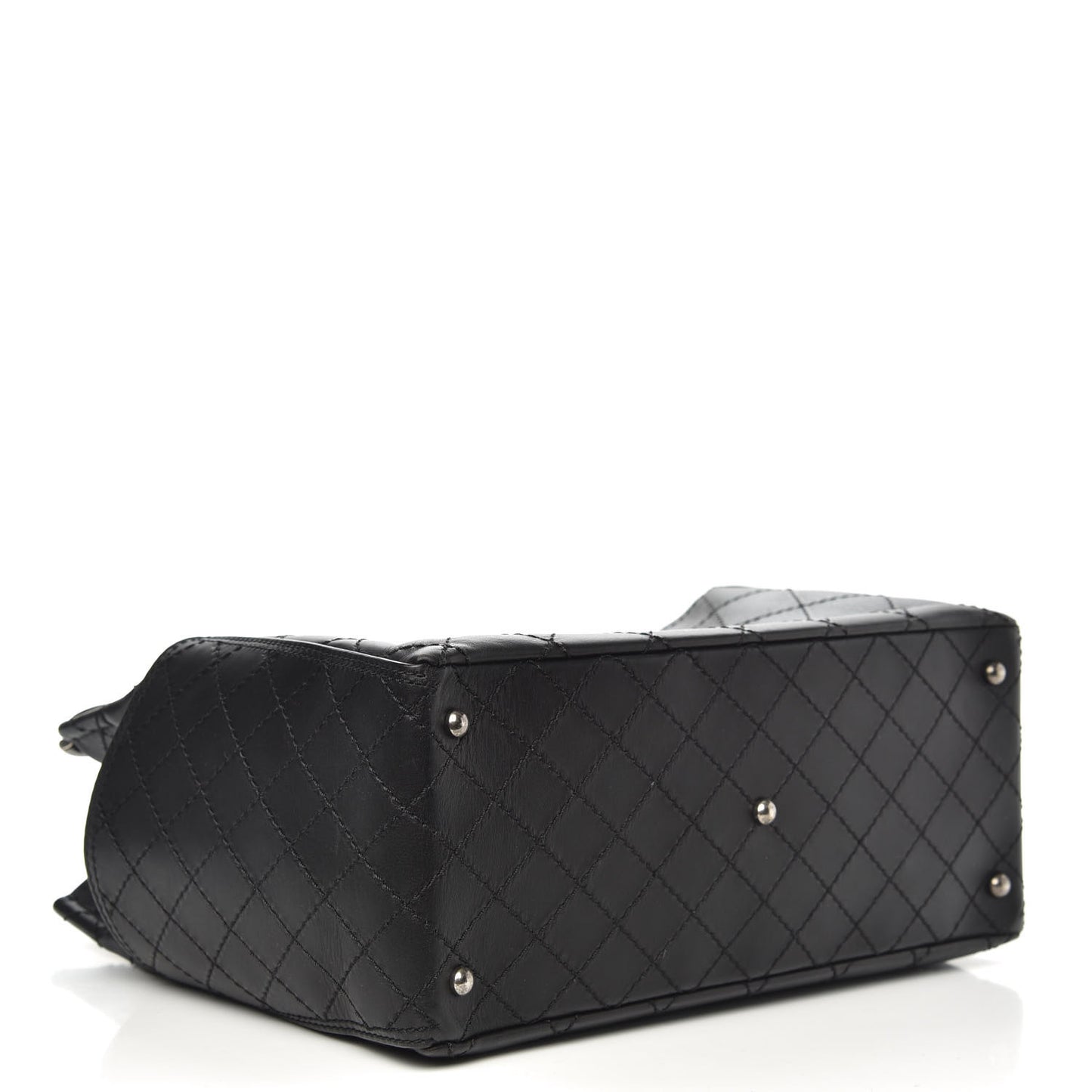 Calfskin CC Pocket Tote Black