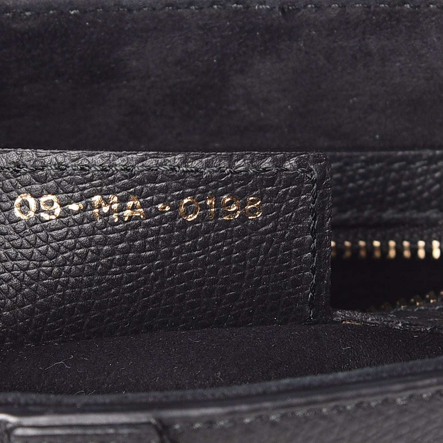 Grained Calfskin Saddle Bag Black