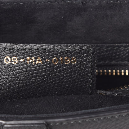 Christian Dior Grained Calfskin Saddle Bag Black 7 of 12
