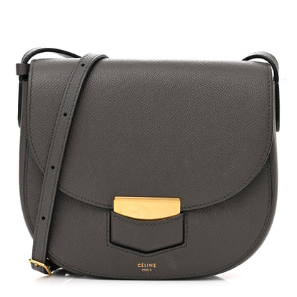 Celine Baby Grained Calfskin Small Trotteur Grey 1 of 16