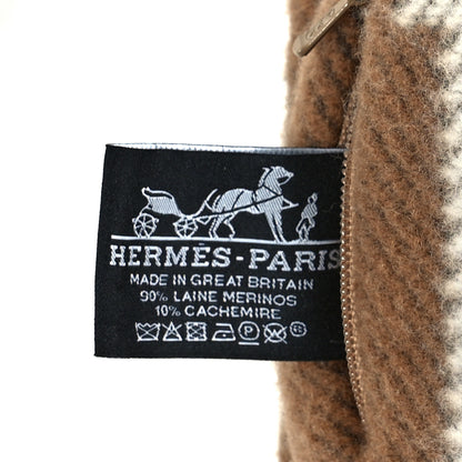 Hermes Wool Cashmere Avalon Pillow PM Ecru Camel 3 of 3