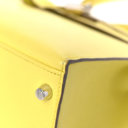 Hermes Epsom Kelly Sellier 32 Lime 9 of 15