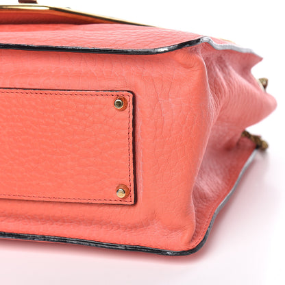 Chloe Grained Calfskin Medium Sally Flap Bag Cyclamen Lipstick 15 of 16