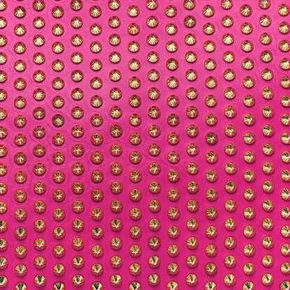 Christian Louboutin Calfskin Studded Loubiposh Chain Clutch Rose Indien Gold 6 of 11