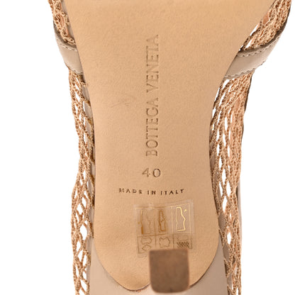 Bottega Veneta Mesh Calfskin Chain Stretch Pumps 40 Beige 6 of 12