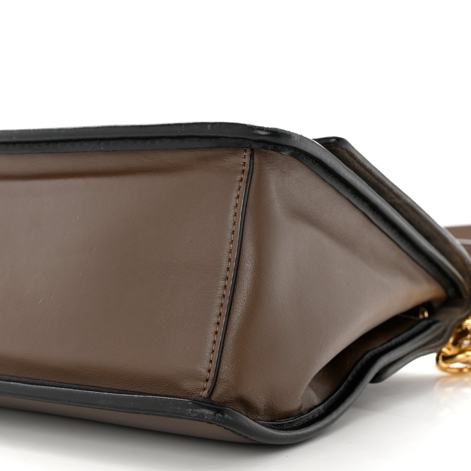 Fendi Vitello Century F is Fendi Bi-Color FF 1974 Embossed Kan I Shoulder Bag Maya Black 10 of 12