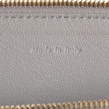Celine Lambskin Bi-Color Solo Clutch Pouch Grey Tan 7 of 9