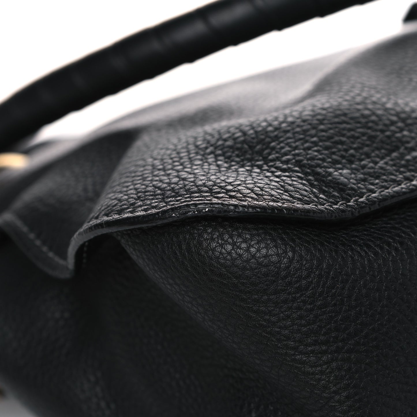 Calfskin Medium Marcie Satchel Black