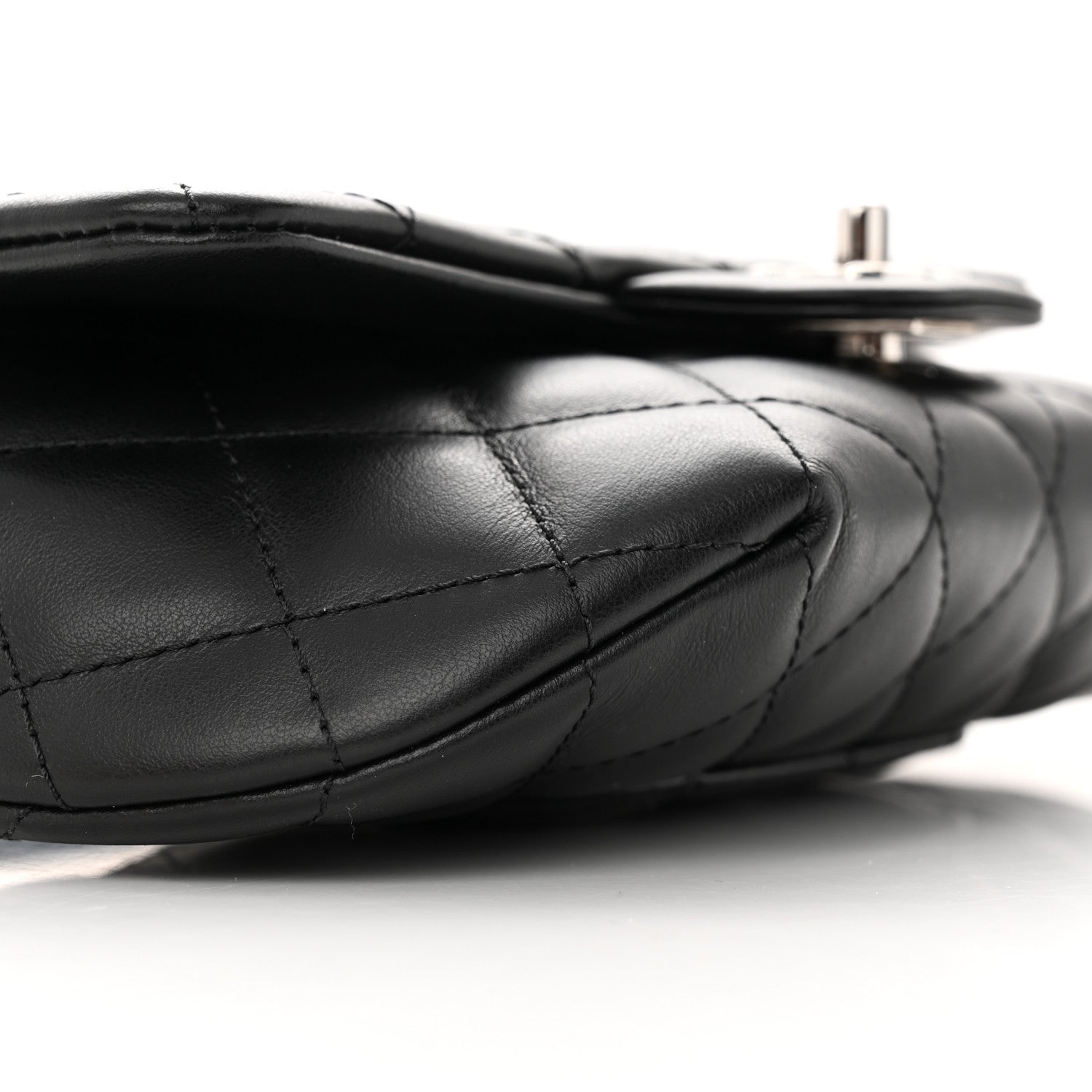 Chanel Calfskin Quilted CC Uniform Flap Belt Bag Black 9 of 11