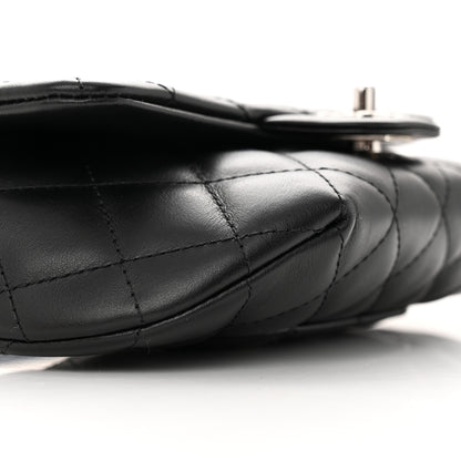 Chanel Calfskin Quilted CC Uniform Flap Belt Bag Black 9 of 11