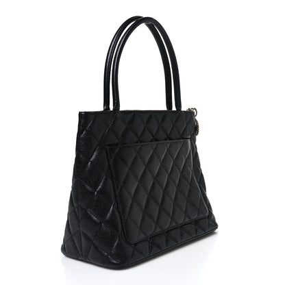 Chanel Caviar Quilted Medallion Tote Black 3 of 11
