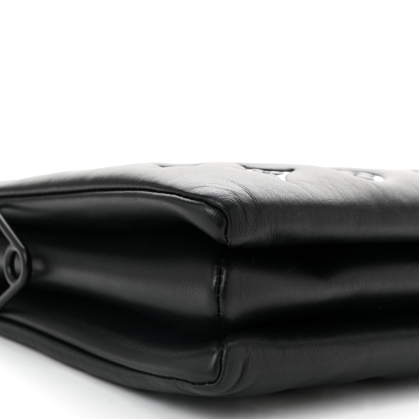 Lambskin Embossed Monogram Coussin PM Black White