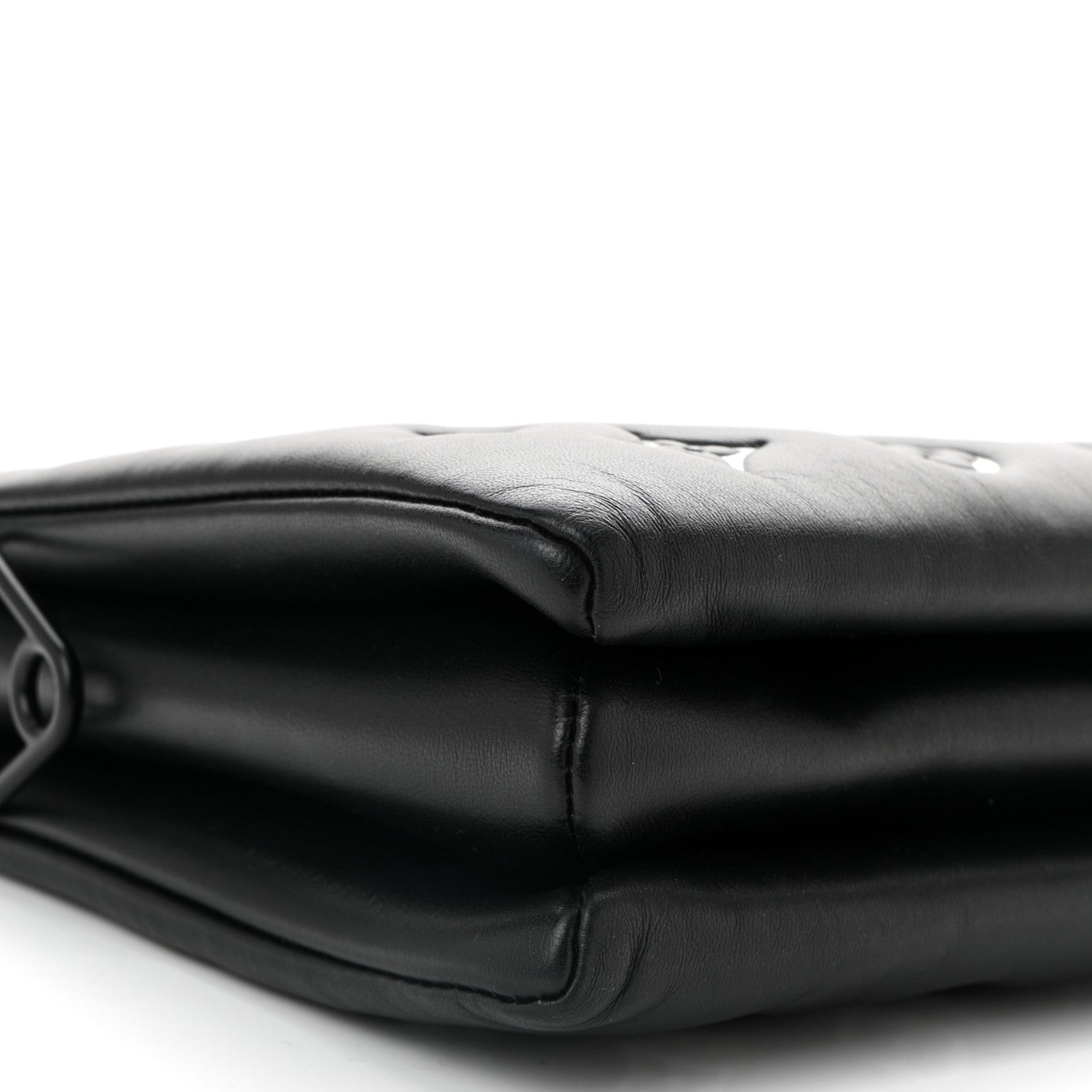 Louis Vuitton Lambskin Embossed Monogram Coussin PM Black White 9 of 10