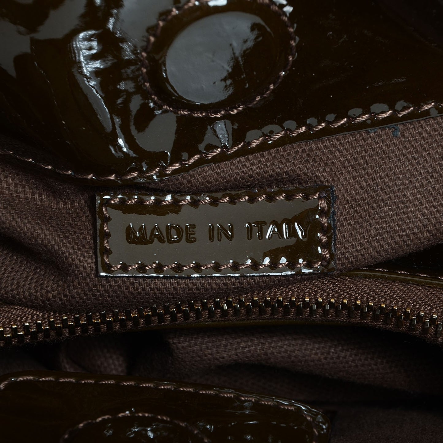Patent House Check Margaret Bag Brown