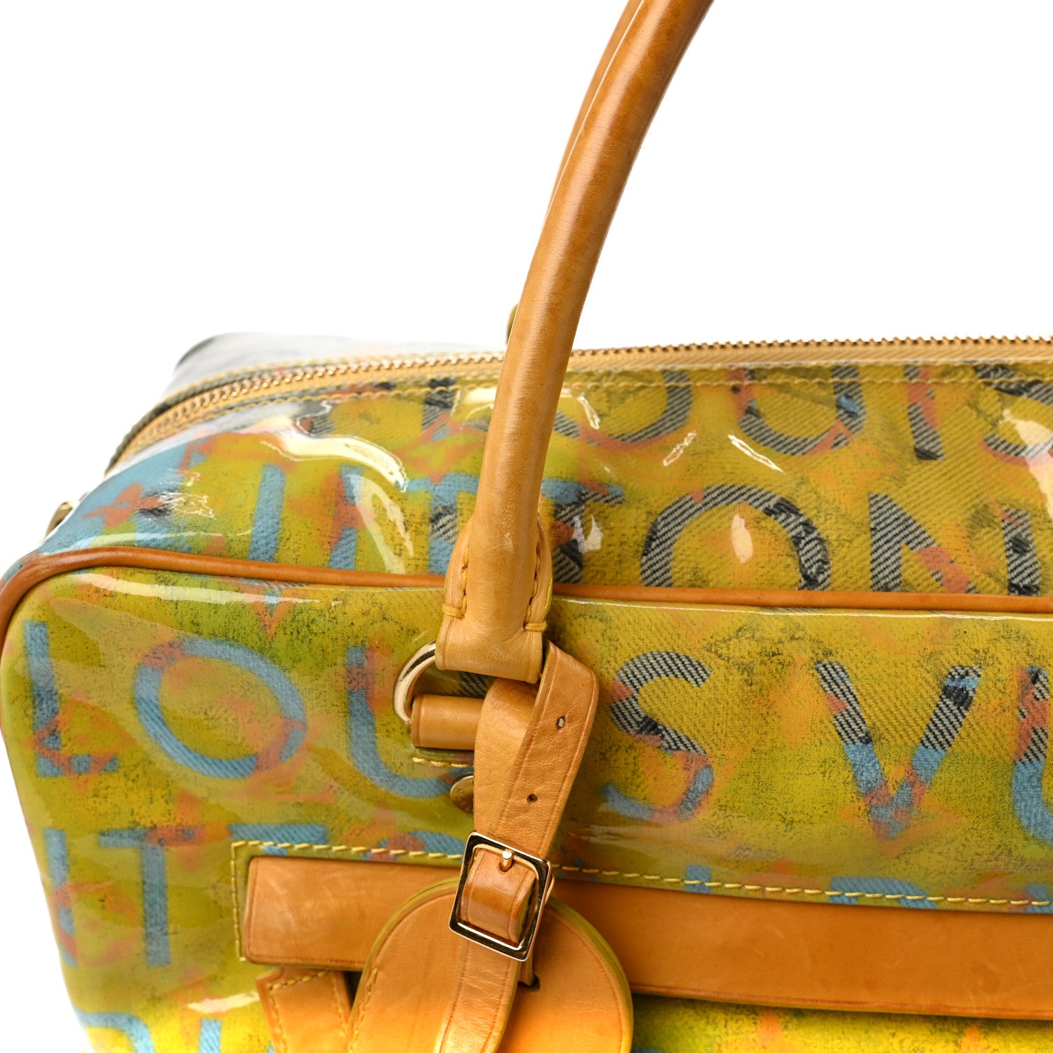 Louis Vuitton Monogram Pulp Defile Weekender PM Yellow 8 of 10