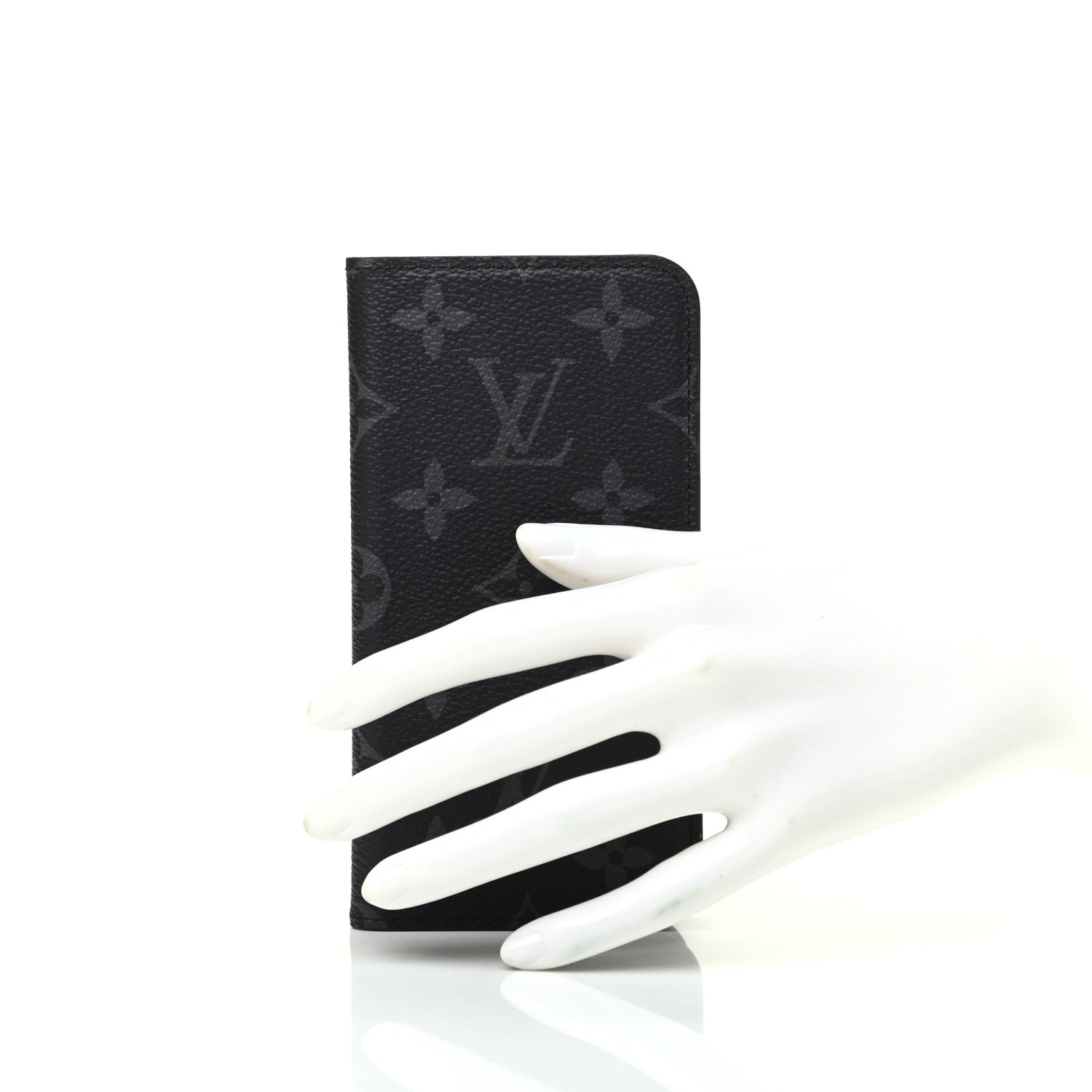 Louis Vuitton Monogram Eclipse iPhone X Folio Case 790125