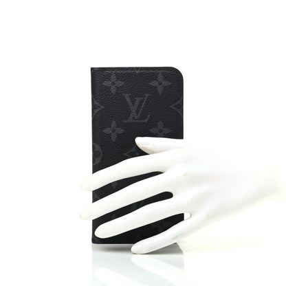 Louis Vuitton Monogram Eclipse iPhone X Folio Case 2 of 6