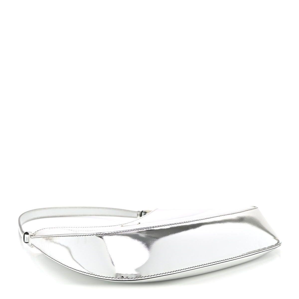 Prada Spazzolato Cleo Shoulder Bag Argento 4 of 11