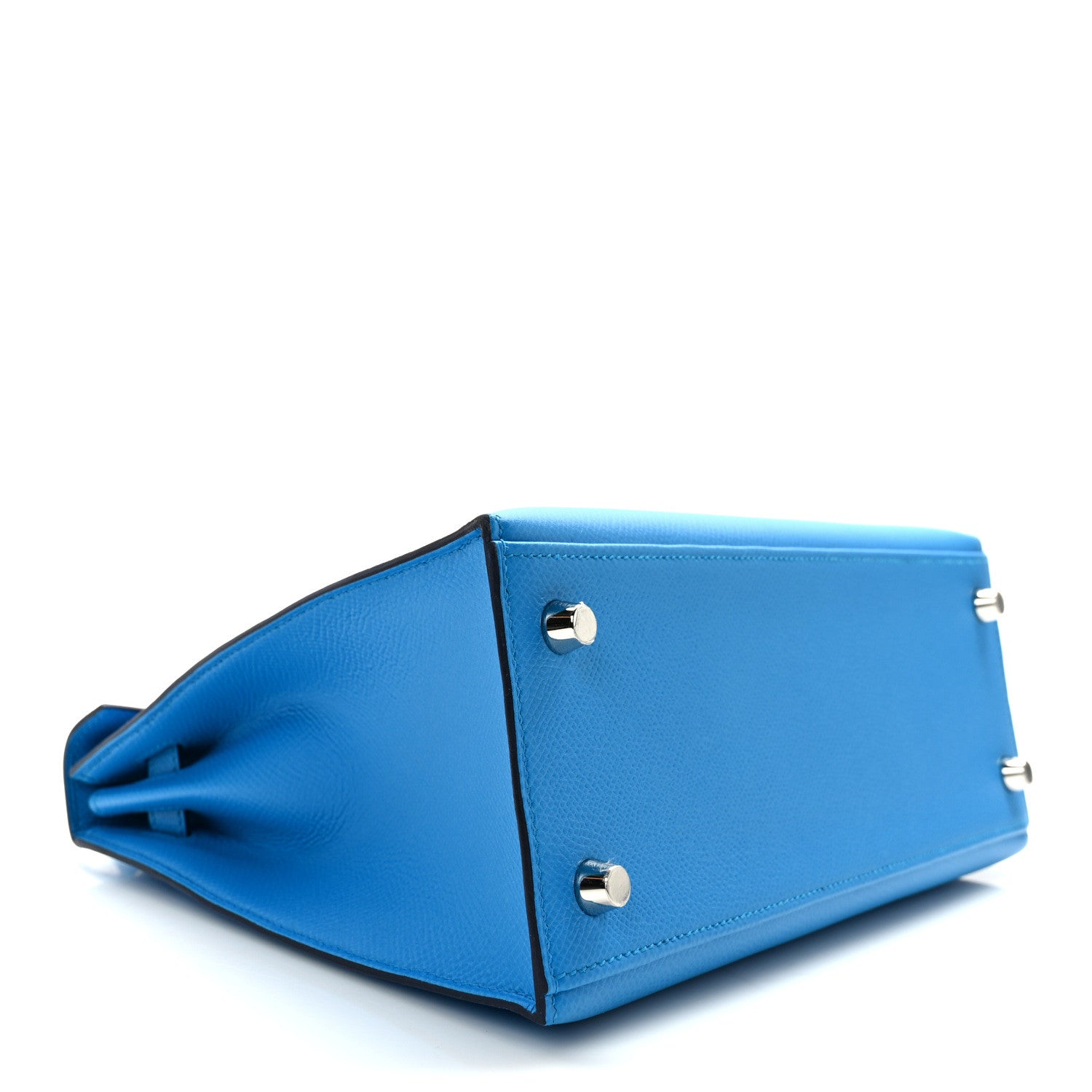 Hermes Epsom Kelly Sellier 25 Bleu Frida 4 of 12