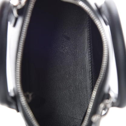 Balenciaga Signature Grained Calfskin Logo XXS Ville Top Handle Bag Black Rose Shocking 9 of 11