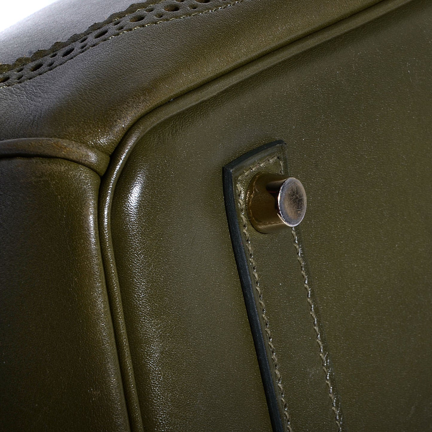 Tadelakt Ghillies Birkin 35 Vert Veronese