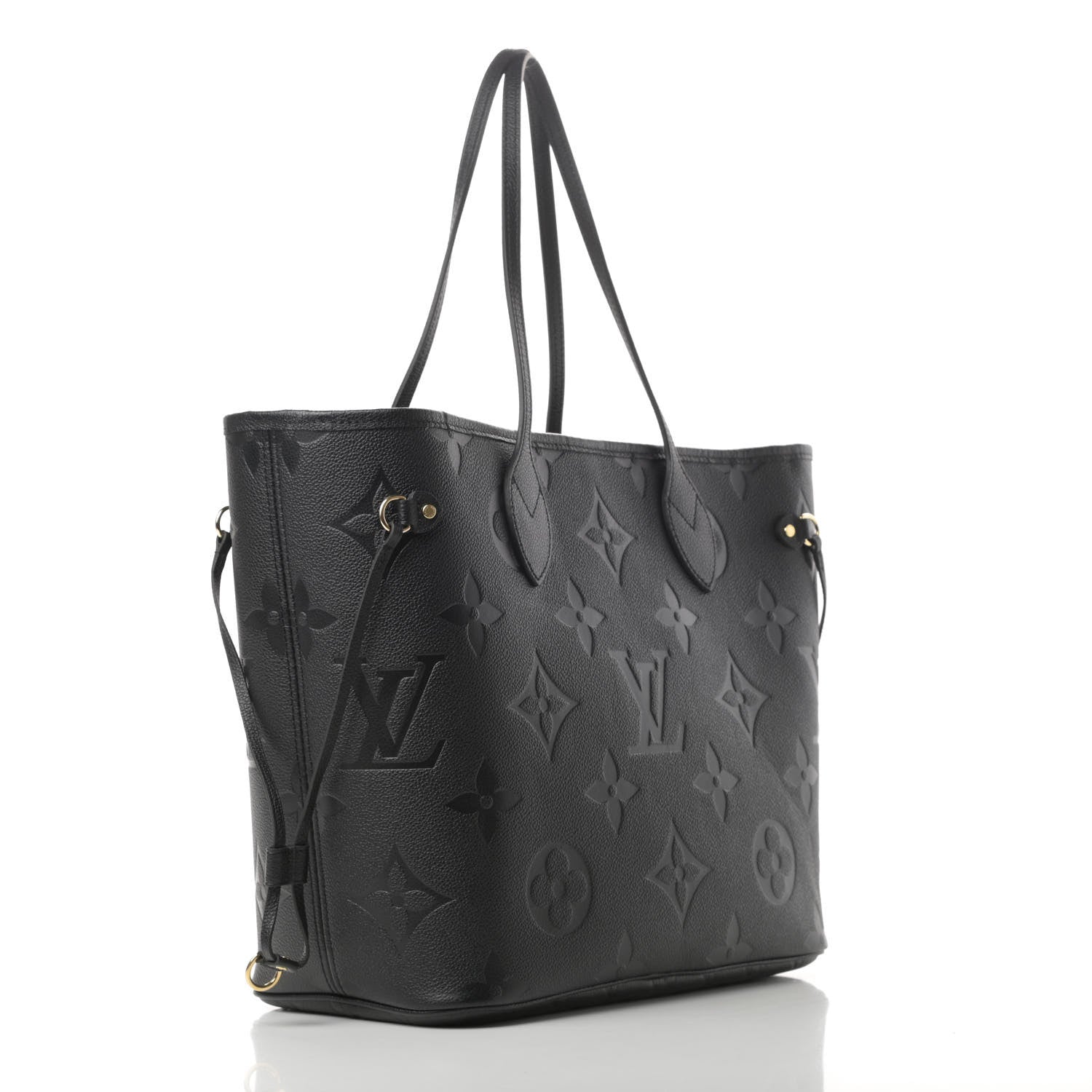 Louis Vuitton Empreinte Monogram Giant Neverfull MM Black 4 of 11