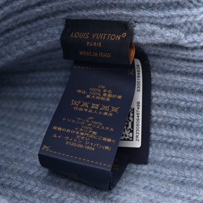 Louis Vuitton Wool Monogram LV Headline Beanie Hat S Light Blue 5 of 5