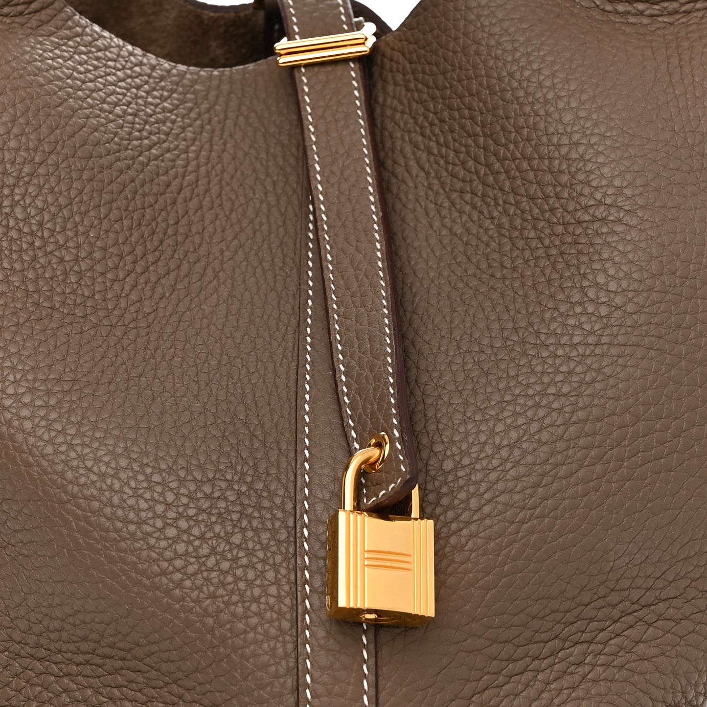 Taurillon Clemence Picotin Lock 22 MM Etoupe