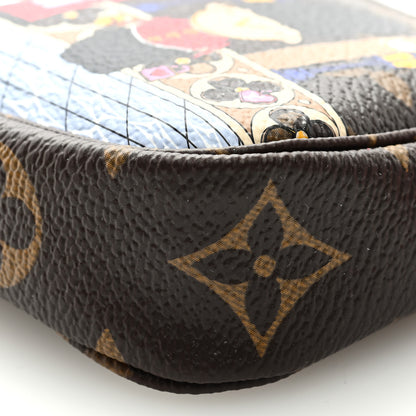 Louis Vuitton Monogram 2021 Christmas Animation London Mini Pochette Accessories Red 8 of 8